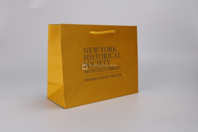 paper hand made bag,cotton handle