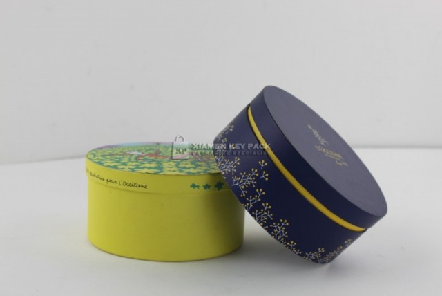 Paper rigid round boxes