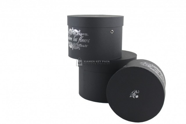 Paper round rigid boxes